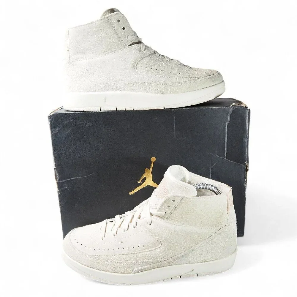 Air Jordan 2 Retro Deconstructed 'Sail' 897521-100‎ Men's 8 Lifestyle Sneakers